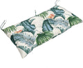 Floral Bench Cushion Outdoor Non-Slip for Patio Furniture