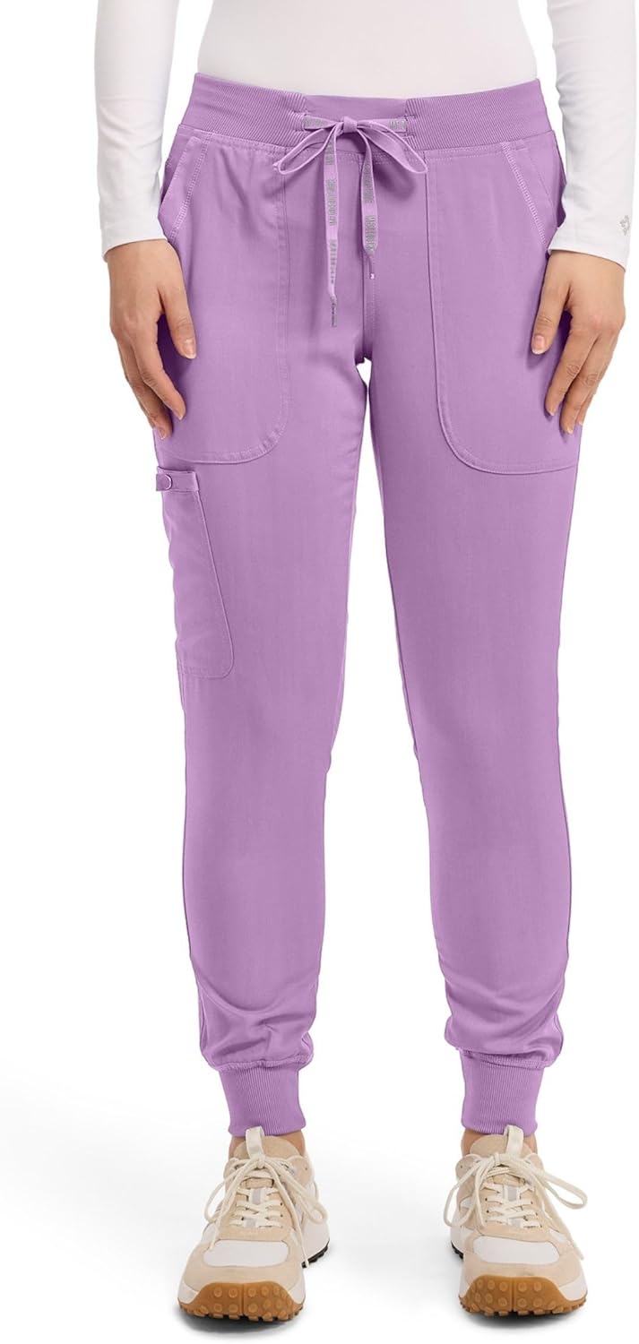 Med Couture Scrub Pants for Women - Lightweight Cargo Jogger