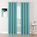Blackout Curtains 72 in Long 2 Panels Set - Room Darkening Energy