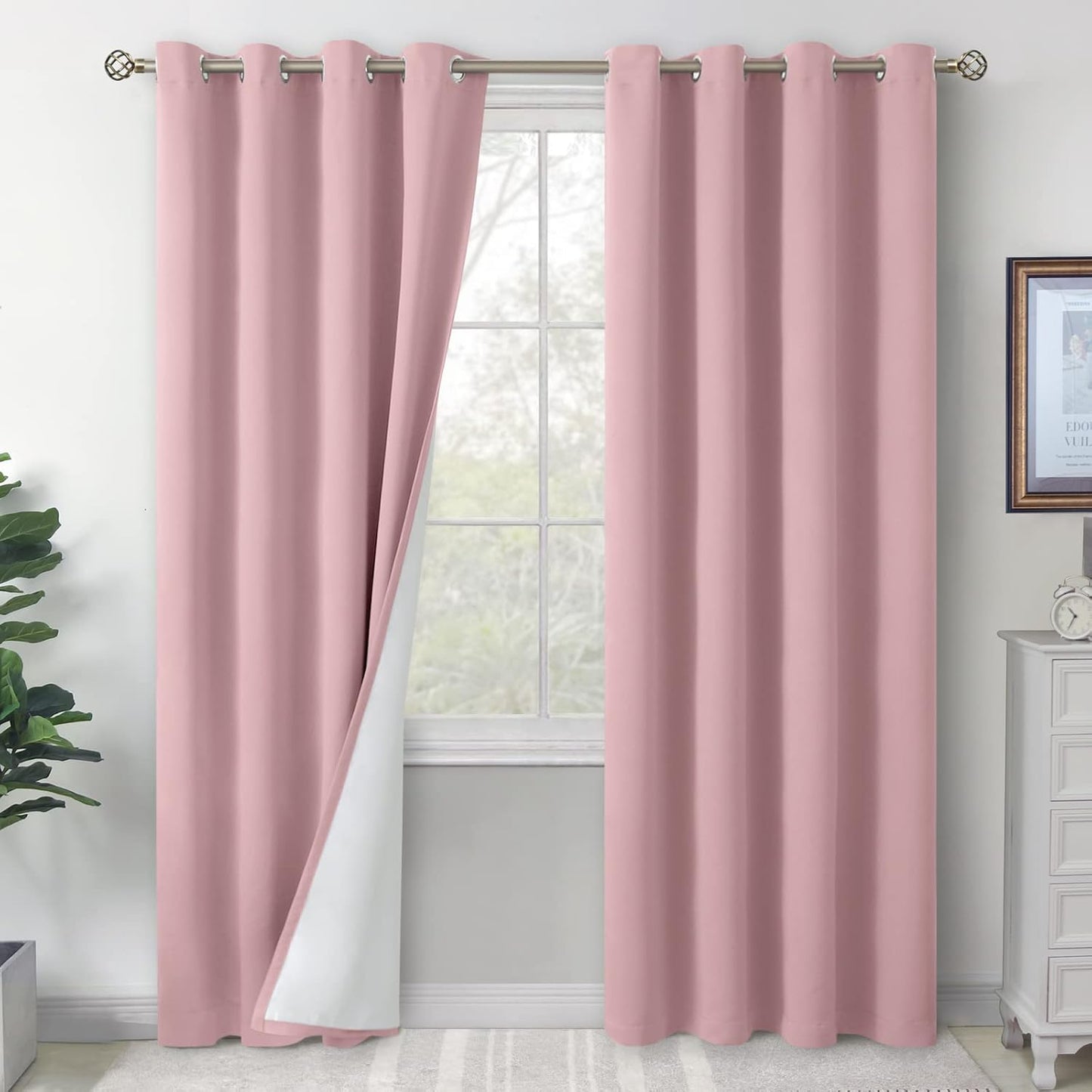 BGment Blackout Curtains for Living Room 84 Inch Length Set