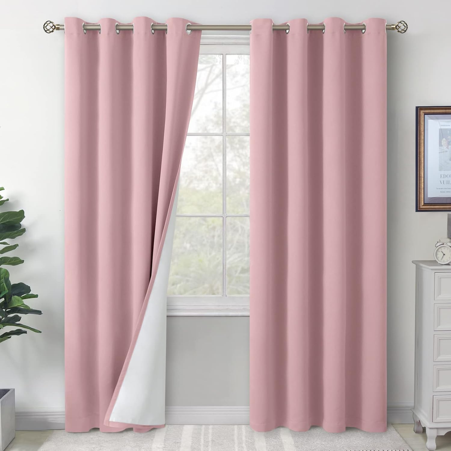 BGment Blackout Curtains for Living Room 84 Inch Length Set