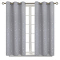 BGment Short Curtains for Windows 42 x 45 in Light Grey - Kids