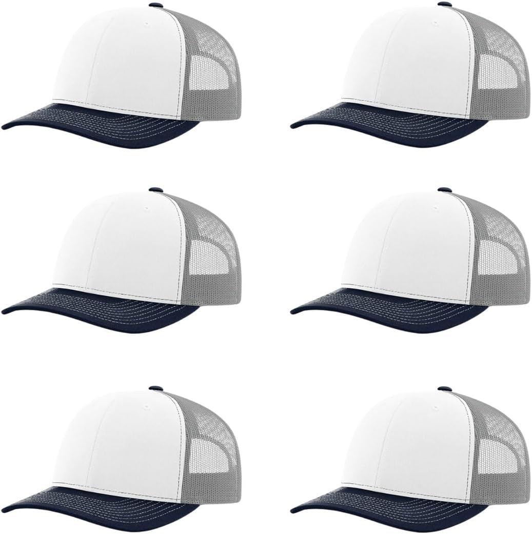 Richardson 112 Classic Six-Panel Adjustable Snapback Trucker Cap