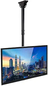 Mount-It! Adjustable Ceiling TV Mount for 75 Inch TVs
