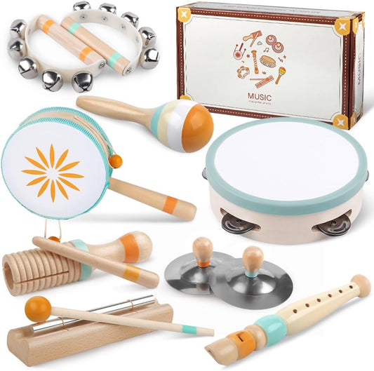 Montessori Musical Toys for Toddlers - Fun Percussion Set
