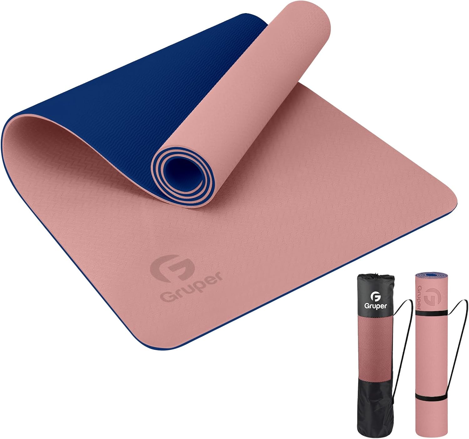 Gruper Non-Slip Eco Yoga Mat - Thick & Portable
