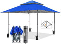 EAGLE PEAK 13x13 Straight Leg Pop Up Canopy Tent - Easy One-Person