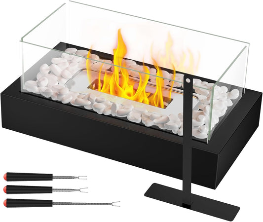 Portable Tabletop Fire Pit - Cozy Indoor/Outdoor Ambiance