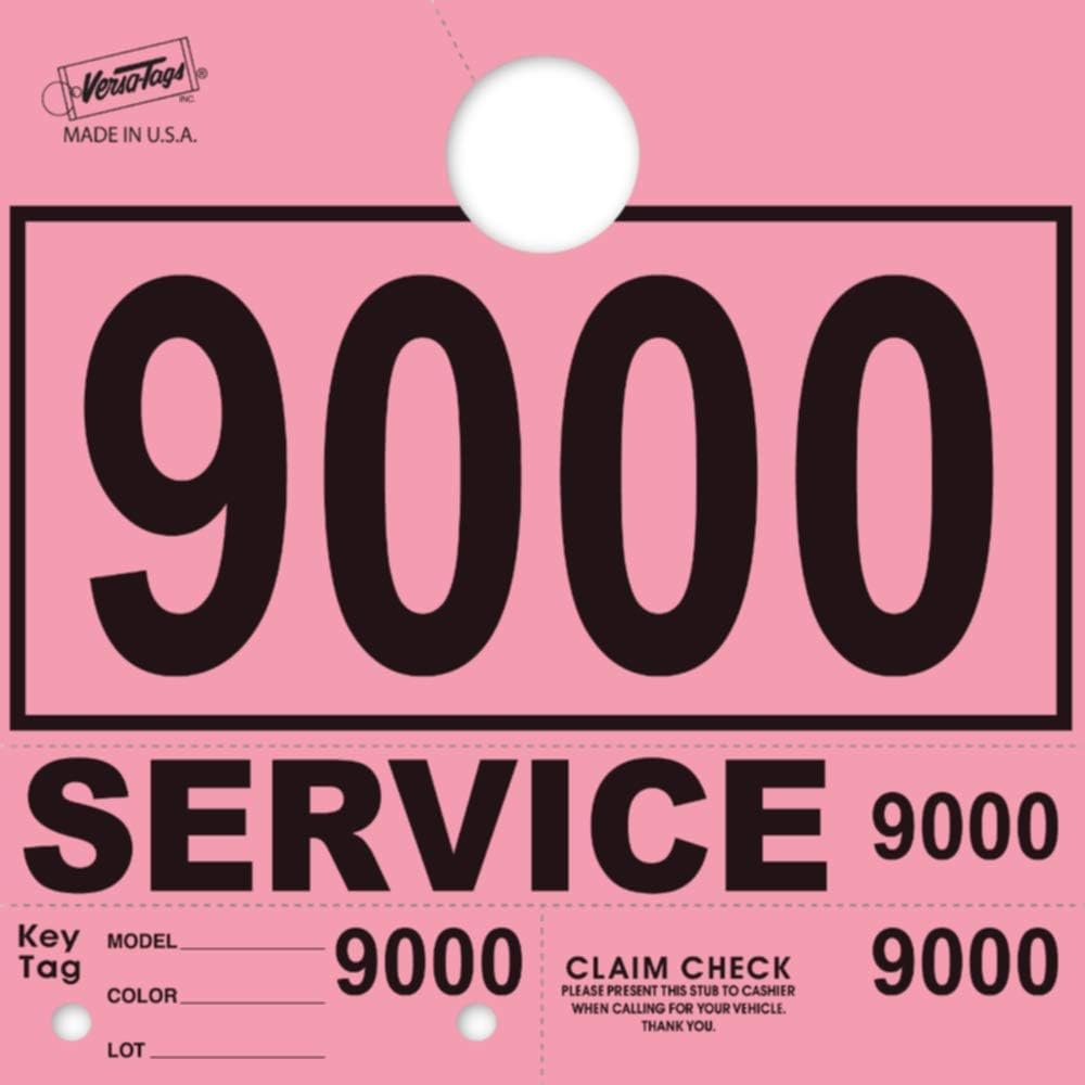 Service Dispatch Numbers RL78 Style Mirror Hang Tags for Vehicles
