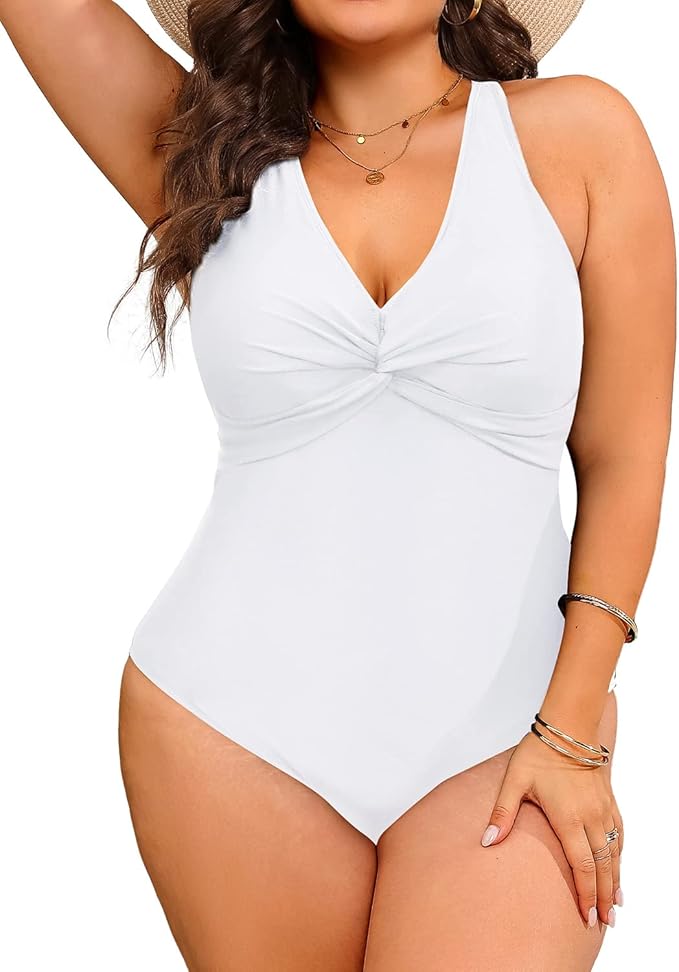 Aqua Eve Women Plus Size One Piece Swimsuits for Comfort