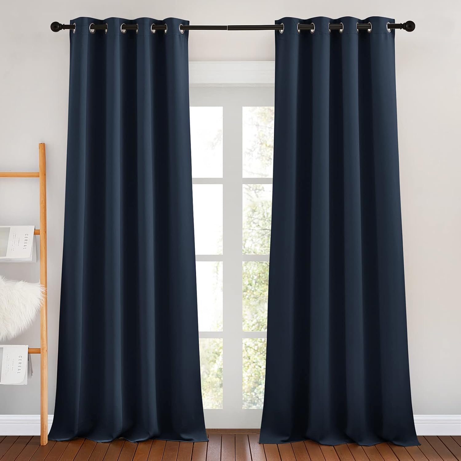 NICETOWN Blackout Curtain Panels 90 - Energy Saving Drapes