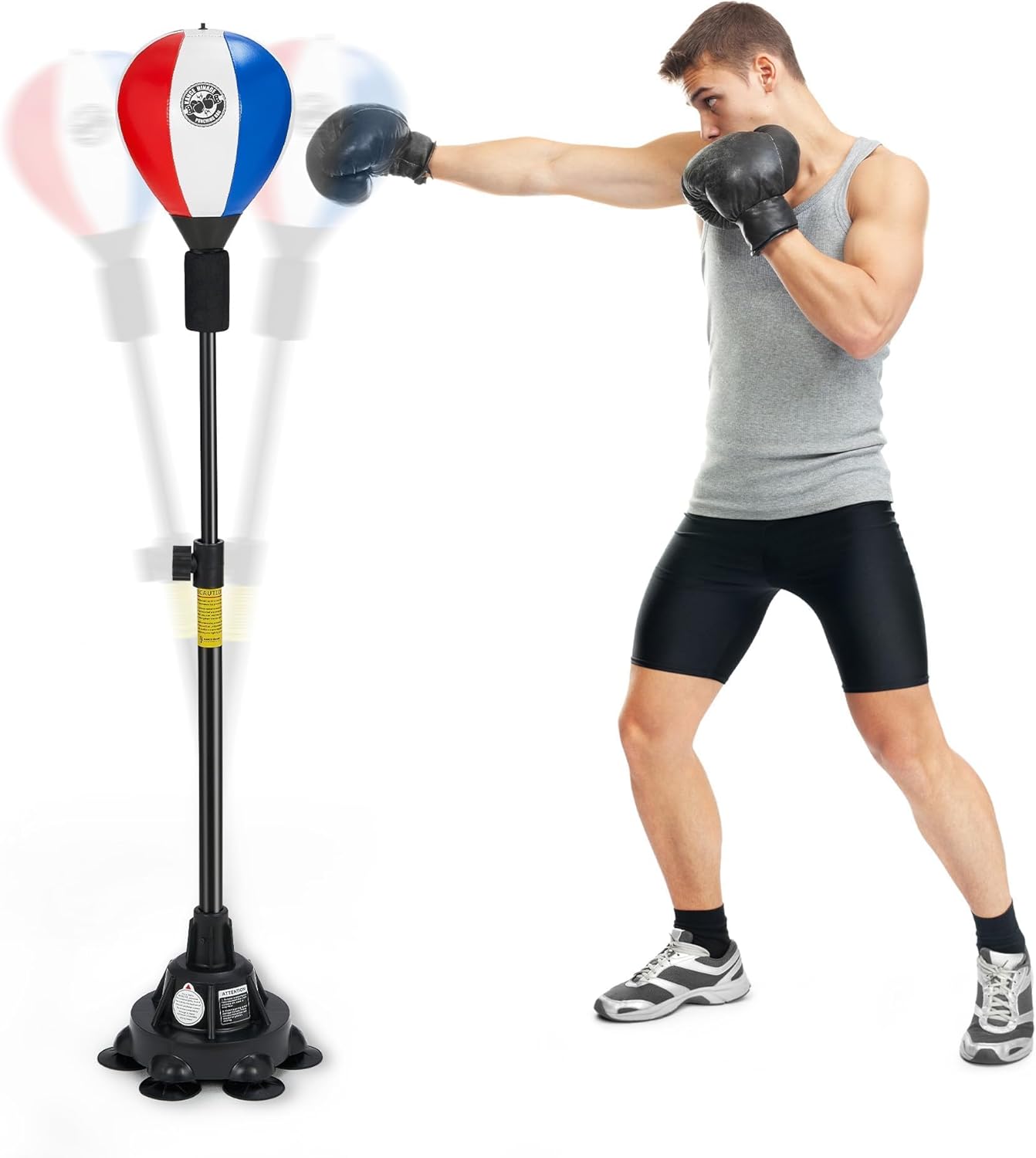 Fast Rebound Punching Bag Set - Adjustable Height
