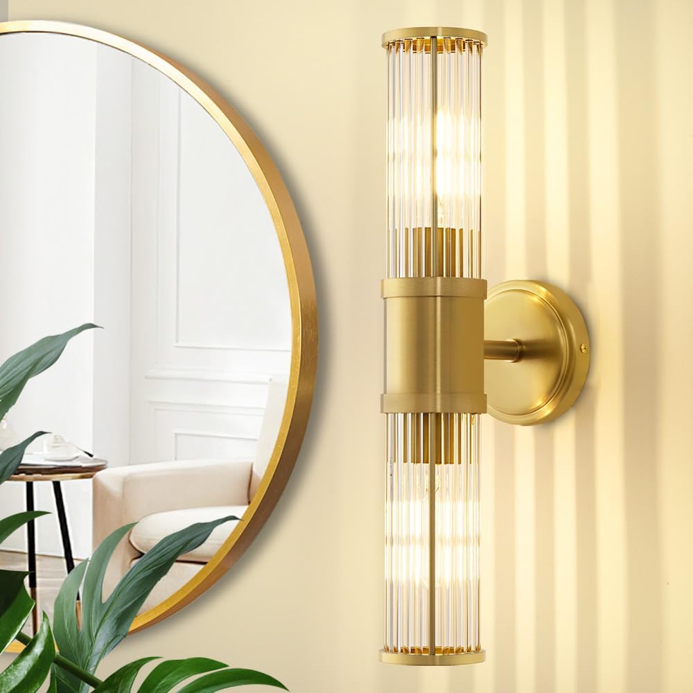 Gold Wall Sconce Bathroom Vanity Light Fixtures for Modern Spaces