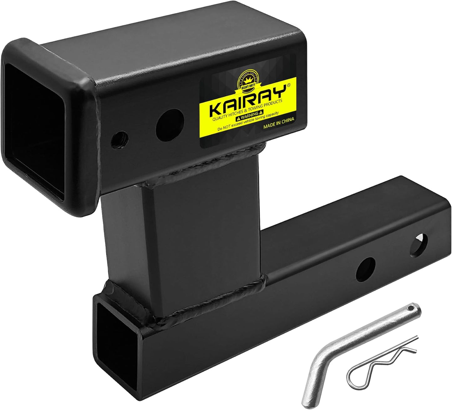 KAIRAY Trailer Receiver Hitch Riser Extender Adapter for Towing