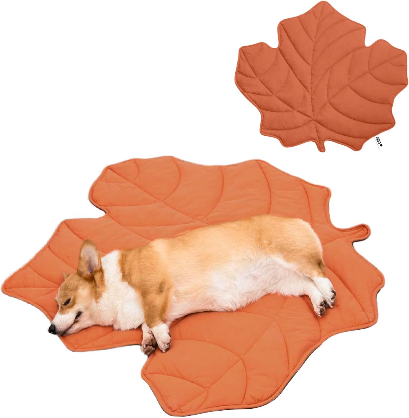 Cozy Leaf Design Dog Blanket for Pets - Machine Washable Comfort