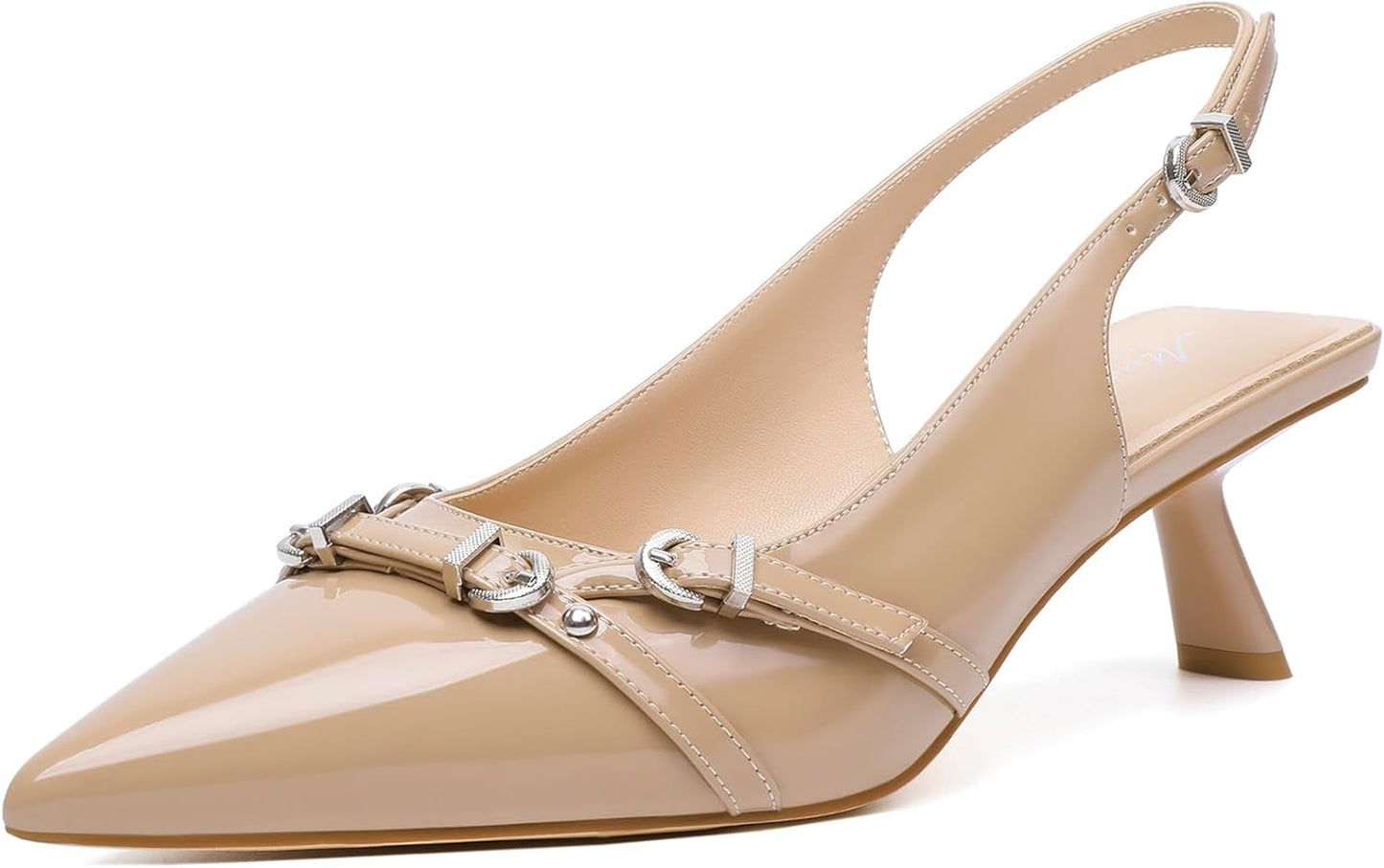 Mostrin Kitten Heels for Women: Stylish Slingback Pumps
