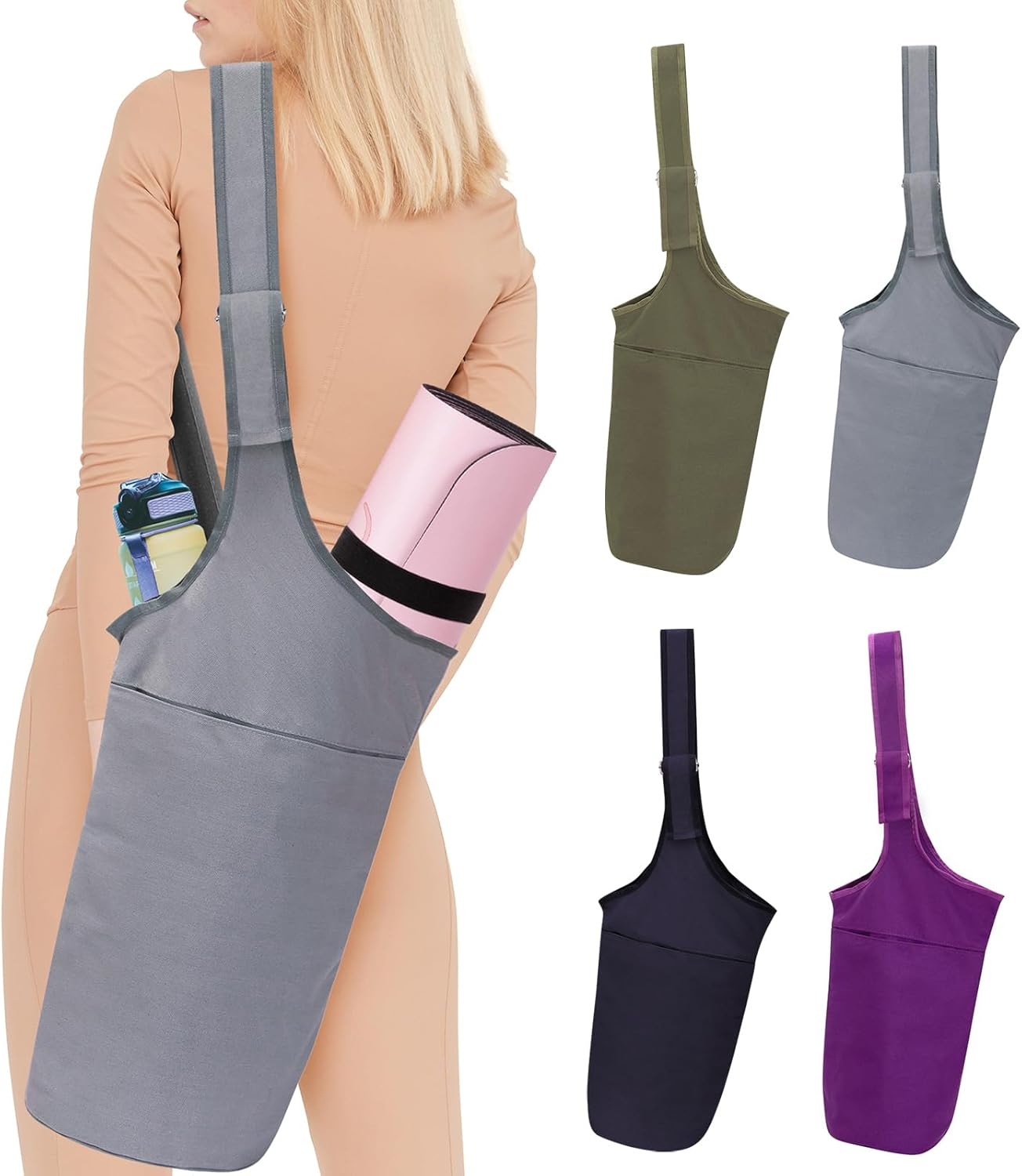 Ginsco Yoga Mat Bag with Adjustable Strap | Stylish & Spacious