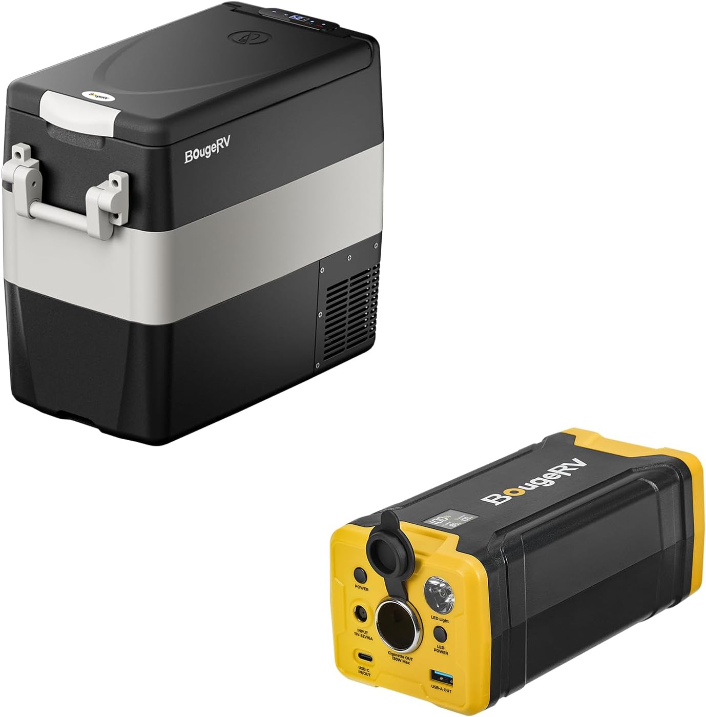 BougeRV Portable Power Station & Car Fridge Combo