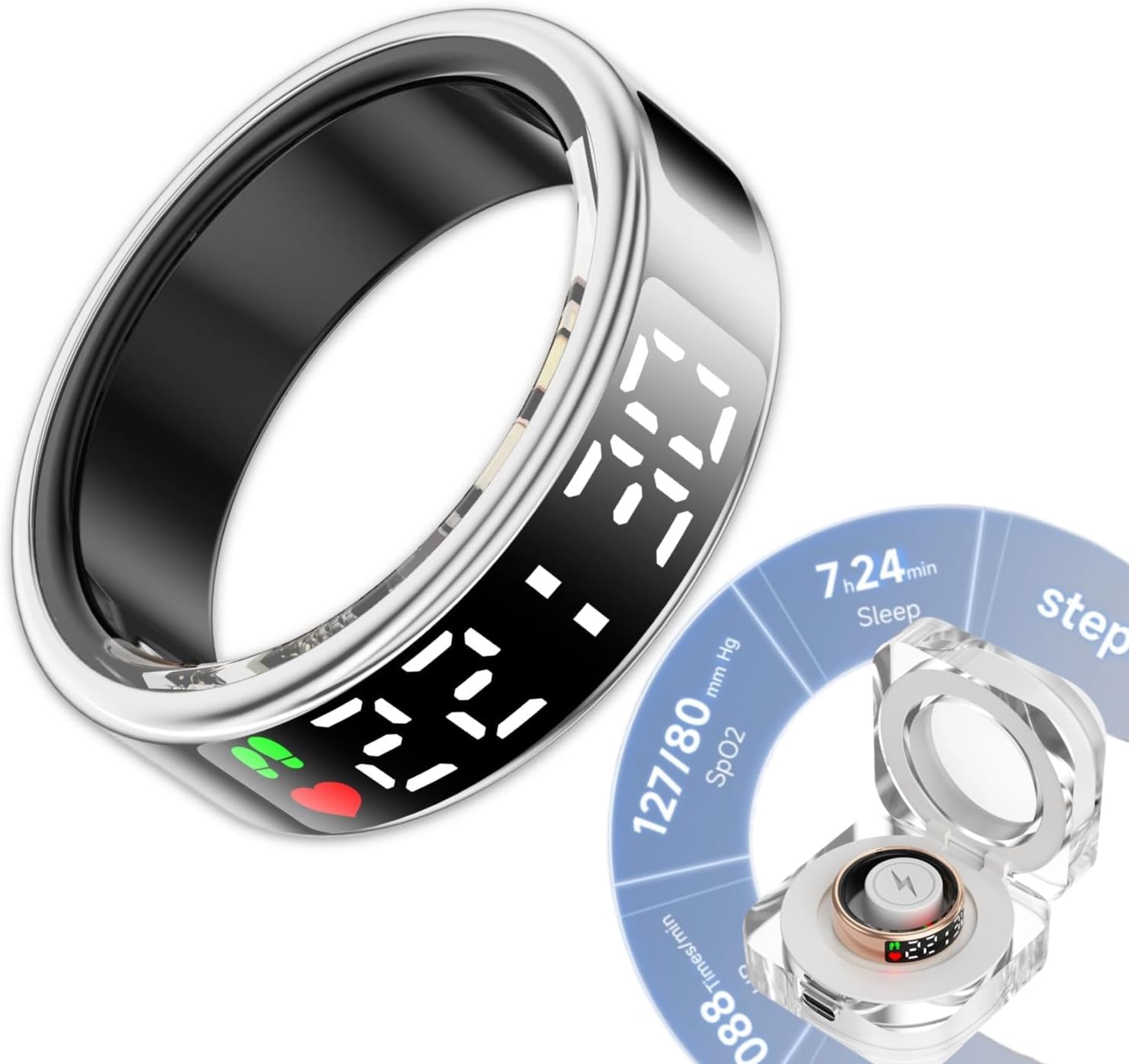 2024 Smart Fitness Ring with Health Tracking & Remote Camera - viohead