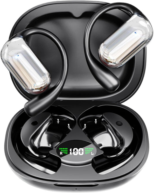 Wireless Earbuds: 50H Playtime, LED Charging Case, Waterproof - Falebare