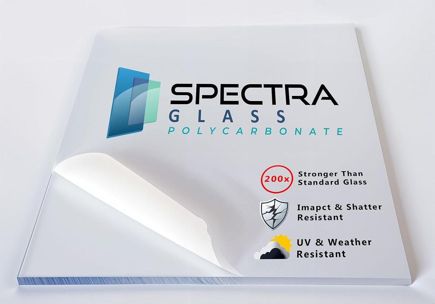 12x18 Spectra Glass Polycarbonate Sheet - Stronger Than Plexiglass