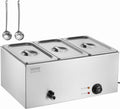 VEVOR 3-Pan Commercial Food Warmer for Catering and Restaurants