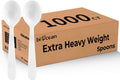 Plastic Spoons 1000 Count Extra Heavy Duty Disposable Soup Spoon
