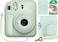 Instax Mini 12 Instant Camera Mint Green Bundle - Fun, Ready-to-Use