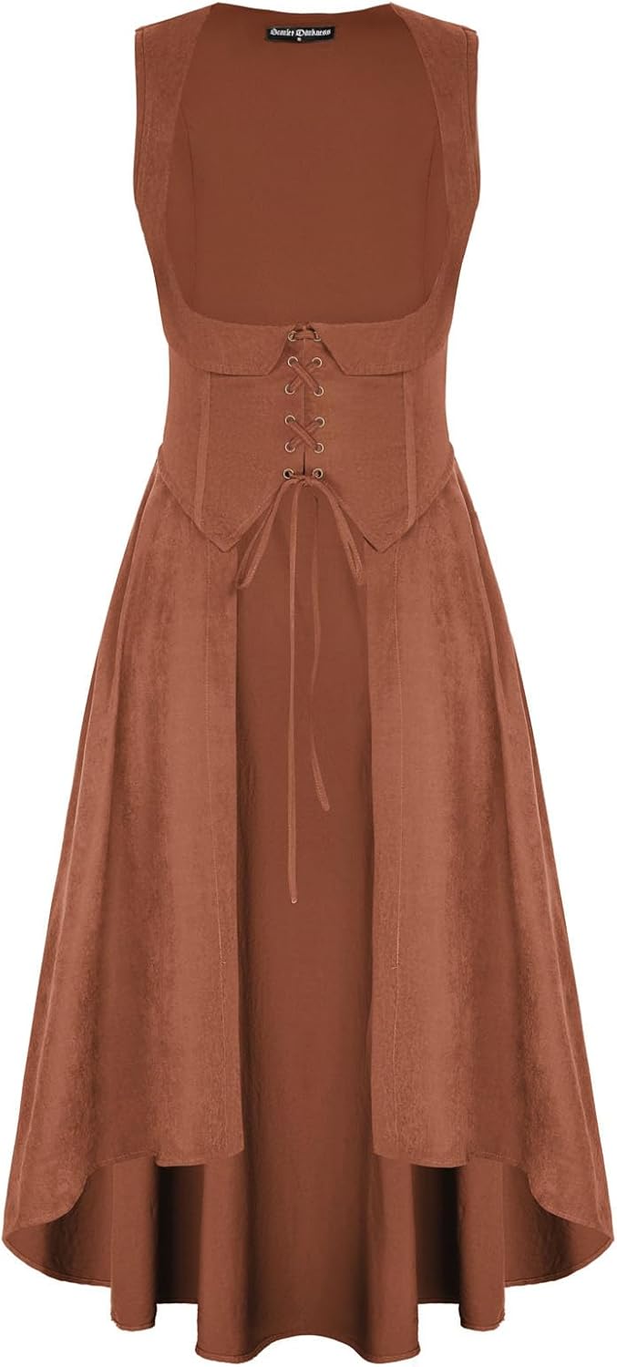 Scarlet Darkness Women Renaissance Costume Underbust Dress