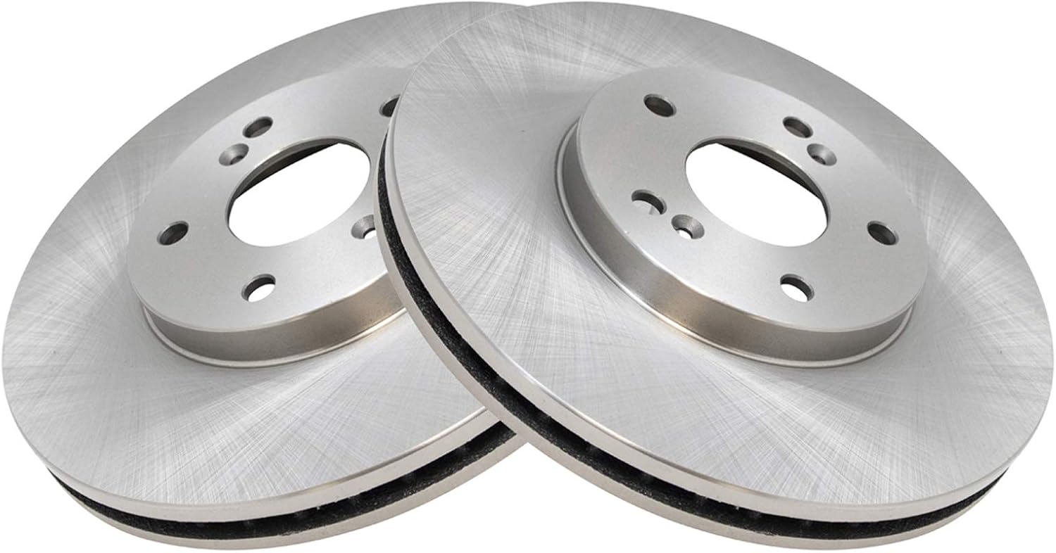 TRQ Front Brake Rotors Set Vented for Acura and Honda Models
