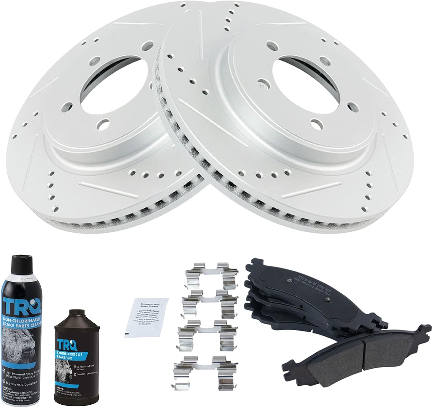 TRQ Front Brake Pad & Rotor Kit for 2006-2010 Ford Explorer