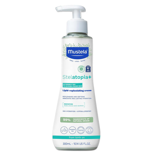 Mustela Lipid-Replenishing Cream - Soothes Eczema-Prone Skin