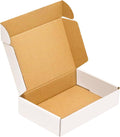 Small Shipping Box 9x6x2 in Pack of 50 - White Corrugated Mailers