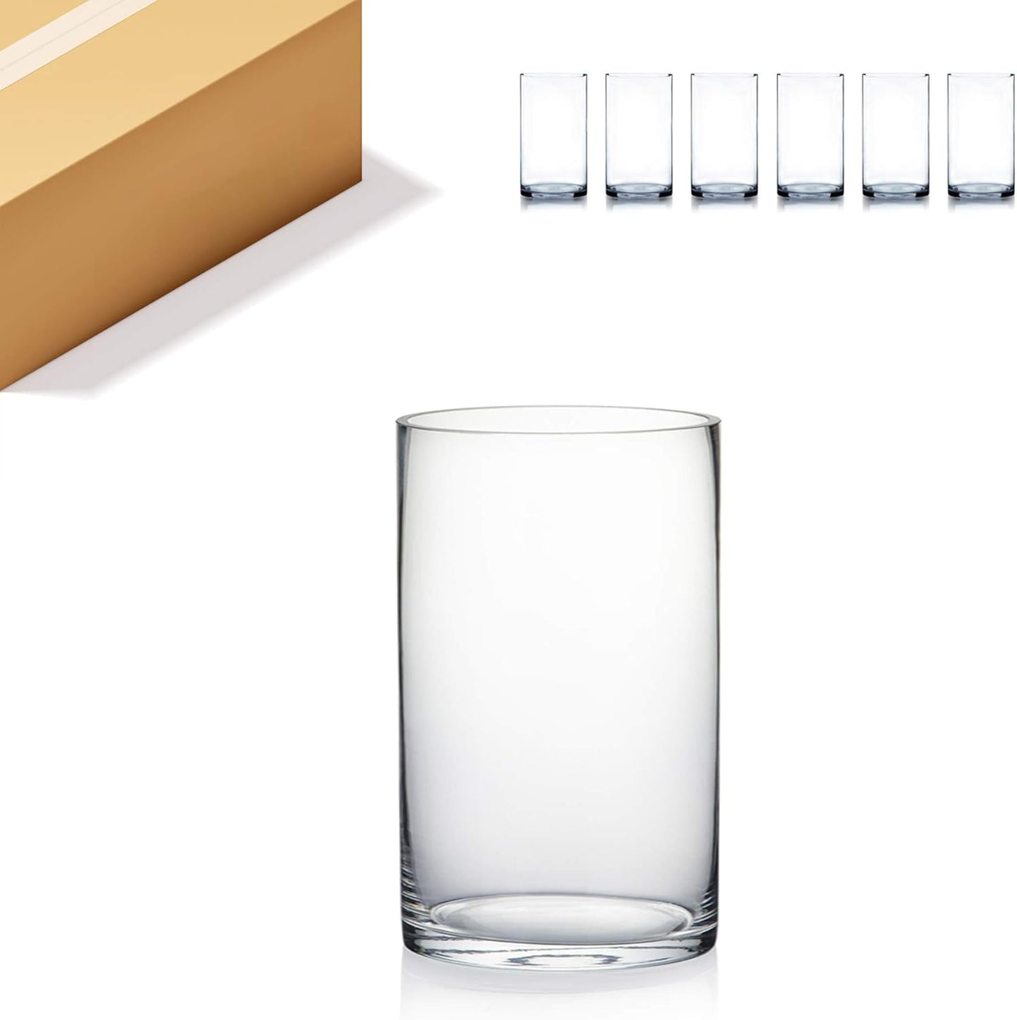 WGV Cylinder Vase Bulk Set for Elegant Home and Event Decor