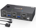 4K@144Hz KVM Switch Dual Monitor 2 Computers - 8K@60Hz Support