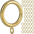Curtain Ring Metal 42-Pcs 1 1/4 in Inner Diameter - Durable Gold Set