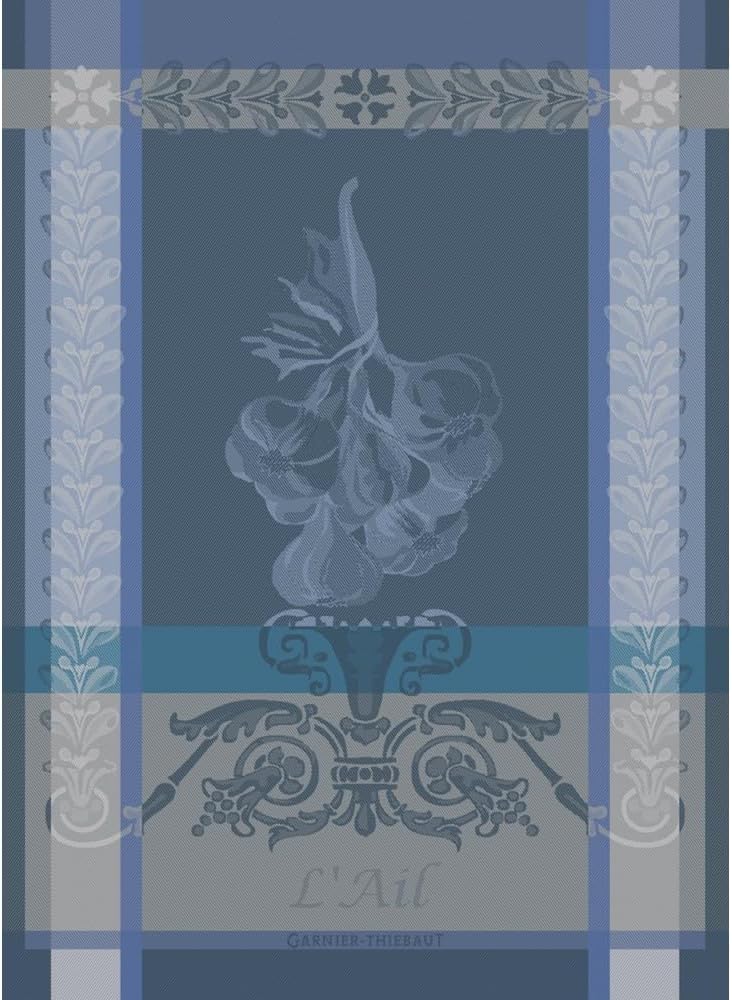 Garnier Thiebaut Ail Blue French Kitchen Towel for Stylish Cooking
