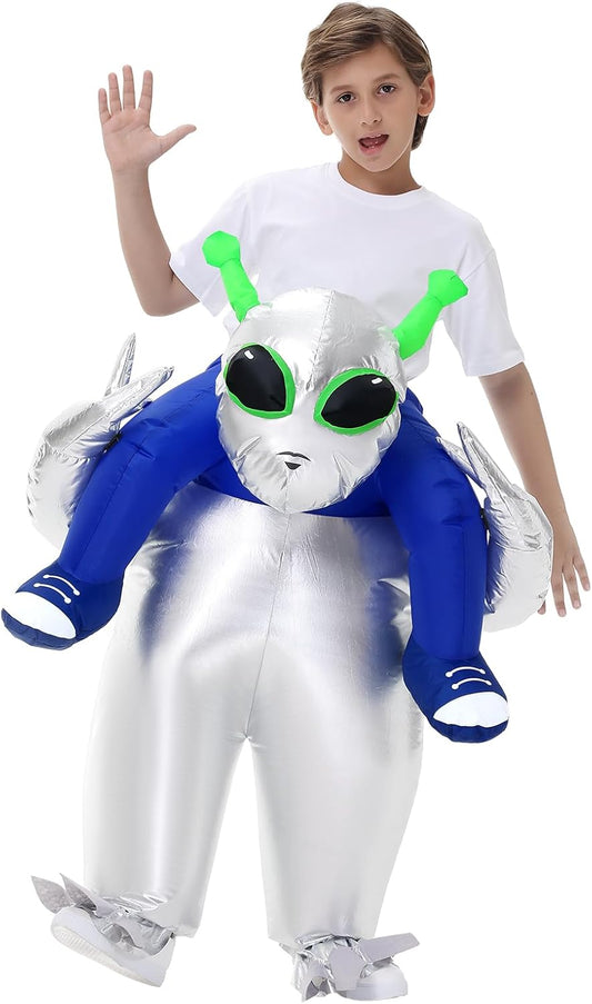 Inflatable Alien Costume for Kids - Fun Halloween Party Suit