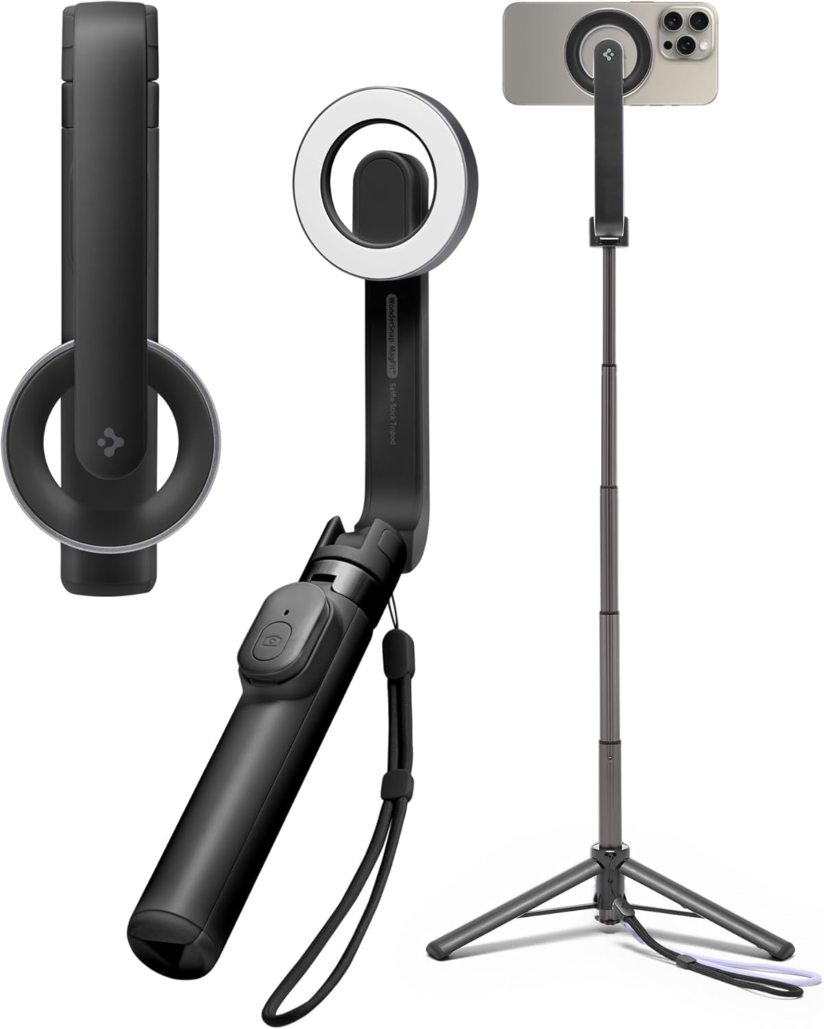 Spigen Selfie Stick Tripod with Bluetooth Remote for iPhone