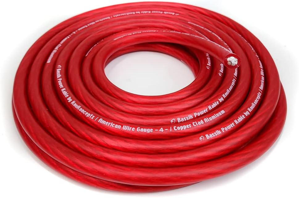 KnuKonceptz Bassik 4 Gauge Red Power/Ground Wire Cable Review