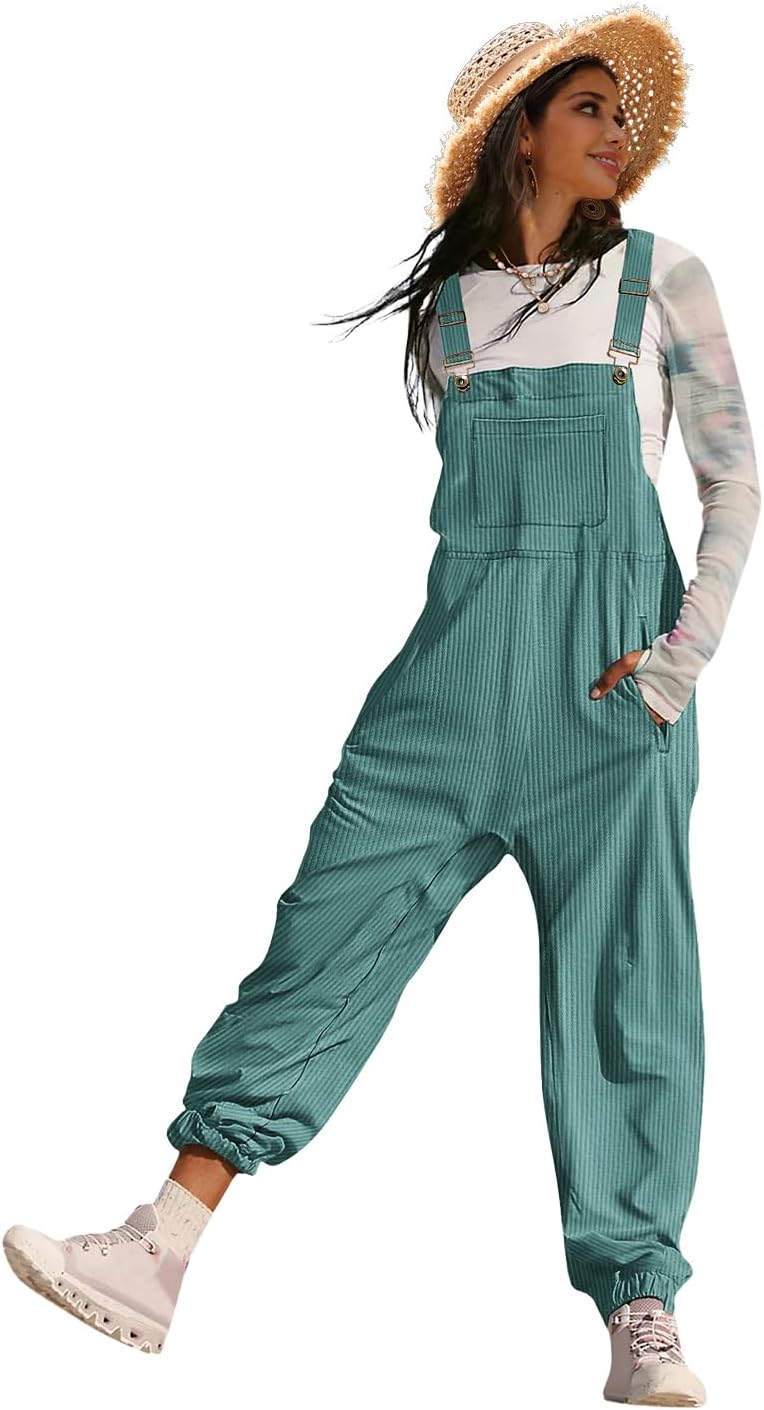 YESNO Women's Casual Corduroy Overalls for Stylish Comfort