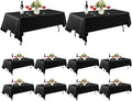 Rectangle Table Cloth 60 x 126 in 10 Pack - Thick Polyester for Events