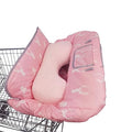 Shopping Cart Covers for Baby Girl with Supportive Pillow - Large Pink