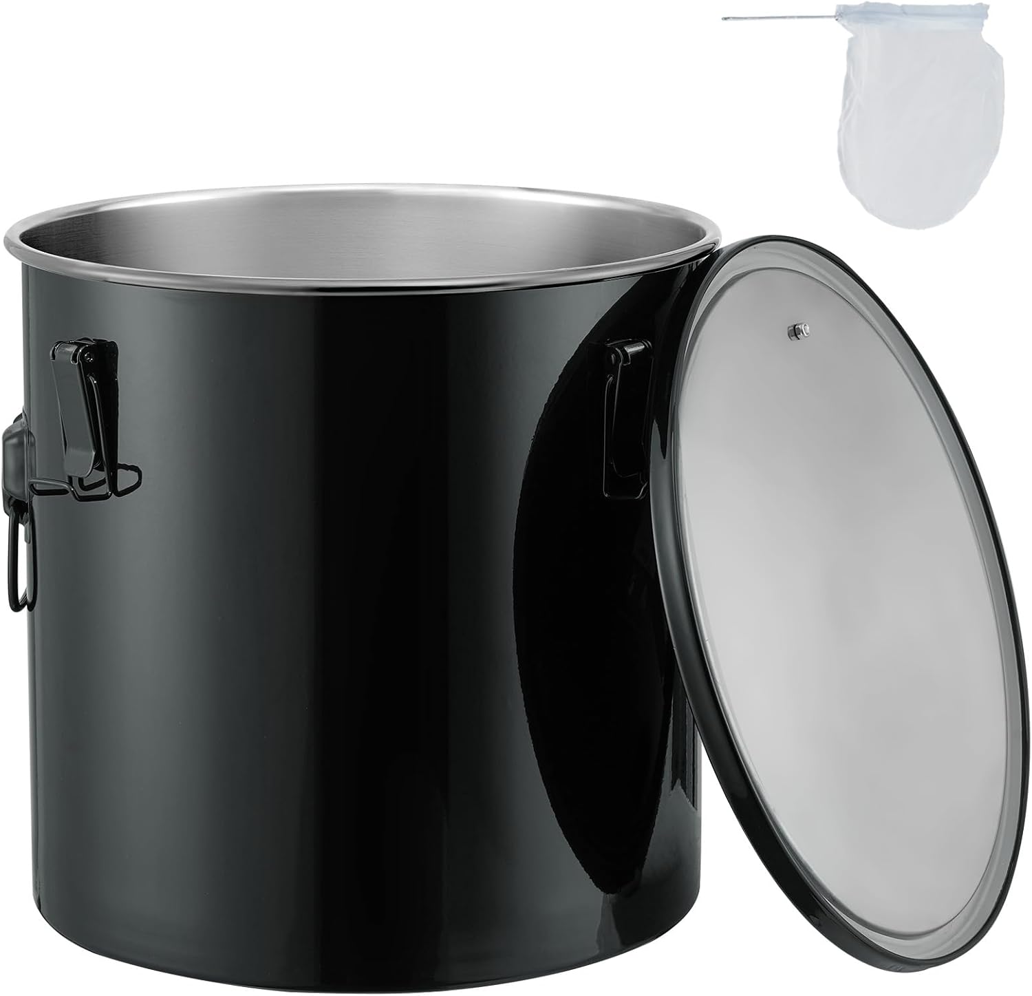 VEVOR Fryer Grease Bucket: 8 Gal Oil Disposal Caddy for Kitchens