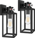 2-Pack Motion Sensor Outdoor Lights - Dusk to Dawn Wall Lanterns