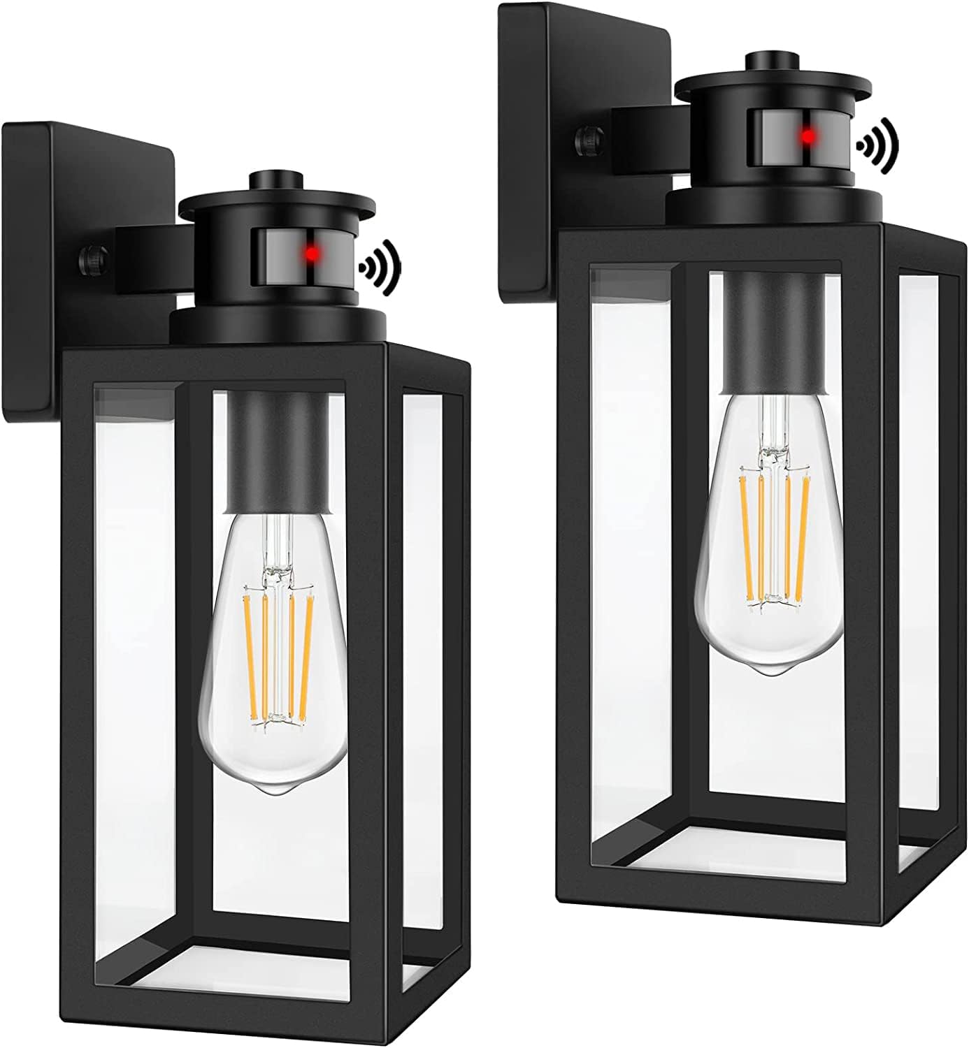 2-Pack Motion Sensor Outdoor Lights for Security and Style