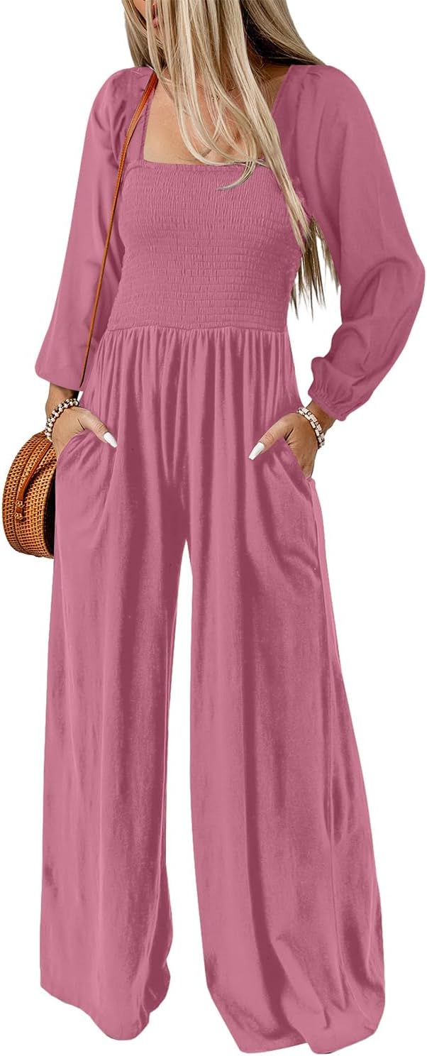 Happy Sailed Women's Square Neck Jumpsuits for Every Occasion