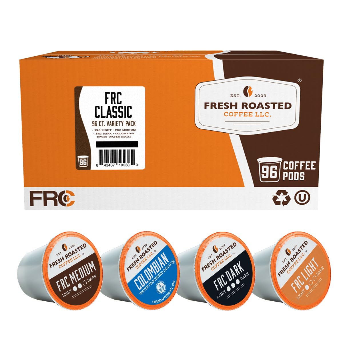 Fresh Roasted Coffee Classic Variety Pack - 96 K-Cup Pods