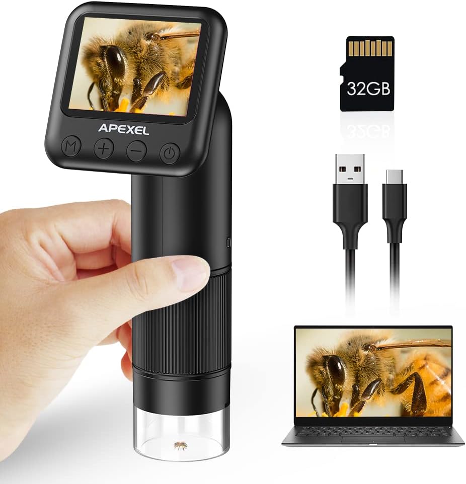 800X HD Handheld Digital Microscope for Kids and Adults