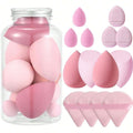 Makeup Sponge Set 14PCS Multi-color Blender Sponges - Travel Ready